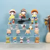 Decorative Objects Figurines 1-5 Tier Clear Acrylic Display Stand for Organizer Figures Display Riser Perfume Decoration and Cupcake Shelf 230812