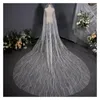 Bridal Veils Luxury Bling Weddig Veil 3m Length Romantic Cathedral Wedding With Comb Accesorios De Boda