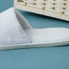 Home schoenen witte katoenen slippers mannen vrouwen EL wegwerpglaasjes thuisreizen sandalen Hospitality schoeisel één maat te koop 230814