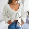 Designer Womens Langarm Pullover mit Bow Fashion Casual Women's Pullover Herbst 2023