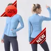 Designer nouvelle veste LL vêtements de fitness pour femmes à manches longues course yoga slim fit sport haute élastique springESSh