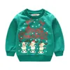 Hoodies sweatshirts bebek erkek çocuklar kıyafetleri Noel kostümleri pamuk çocuk tişörtleri kazak kız jumperları bluz plover forma dhack