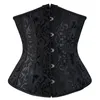 Women's Shapers Sexy Corset Underbust Printing Bustiers Slimming Belt Body Shaper Up Boned Overbust Waist Women Costumes Black Plus Size S-6XL 230812