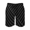 Shorts maschile Nordic Lines Board Summer Abstract Geometric Sports Beach Pants Shor