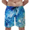 Męskie szorty eleganckie na plaży letni gradient dłoni sporty krótkie spodnie Mężczyźni Szybkie suszenie Niestandardowe pnie rozmiarów plus rozmiar