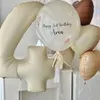 Decoration Big Cream Color Number Balloons Large Digital Foil Adult Happy Birthday Wedding Baby Shower Decoration