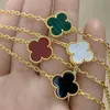 Designer Four-leaf clover luxury top jewelry accessories for women Cleef Single Flower Bracelet Girls' Small Group 18K Rose Golden Year New Red Agate Fritillaria