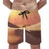 Męskie szorty pustynne desek letni Sunset Sand Dune Sportswear Beach Short Pants Man Szybkie suszenie moda nadmierna pływanie pnie