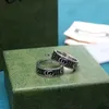 Designer Silver Plate Ring Mens Simple Retro Band Rings Womens Plaid Carving Jewelry
