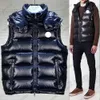 Fashion Men gilet en couches de luxe chaude de luxe en pochette sans manche parkas surdimensionné T230814