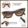 Sunglasses WENLCCK Vintage For Women Men Designer Brand Cat Eye Big Frame Trendy Shades UV400 Protection Sun Glasses