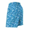 Mäns shorts Summer Board Cute Snail Running Blue Beach Print Printed Quick Torking Swim Trunks Plus Size