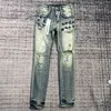 Ksubi фиолетовые джинсы дизайнерские многослойные джинсы мужские мужские рваные прямые обычные джинсы джинсовые слезы потертые старые длинные черные джинсы319e