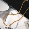 Chains 2023 Simple Hip Hop Punk Titanium Steel Phoenix Tail Necklace Women's Clavicle Chain K-Gold Color-resistant Jewelry