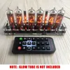 Desk Table Clocks 6-bit IN14 Glow Tube Clock Module Nixie Clock Audio Accessories Diy USB 5V With Backlight clock digital plus 4 small lamp tubes 230814