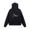 5ZYG American Street Fashion Brand Men's and Women's Same Letter Embroidery Loose Terry Hoodie Cardigan Sweater Coat