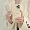Marka Telefon Kılıfı Apple Örgülü Telefon Kılıfları 11 Promax Kart Cep Yarım Paket Sert Kabuk Mizaç Stili Kadın Renkli Cep Telefonu Kapağı