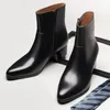 Botas 2023 Men do inverno Homens alto salto alto