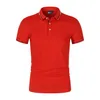 Summer Herren Kurzärmel Polos Jersey Baumwolle Feste Farbgeschäft Polo Shirt Fashion Sweatshirt Paar tragen S-4x