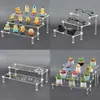 Decorative Objects Figurines 1-5 Tier Clear Acrylic Display Stand for Organizer Figures Display Riser Perfume Decoration and Cupcake Shelf 230812