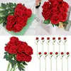 Dekorativa blommor Rose Single Hand Wedding Home Decoration Flower Arrangement Bundle