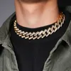 Populär stil isad kubansk kedja med baguetter CZ Stone Hip Hop Chain S925 Silver Cuban Link Chain Necklace