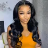 Body Wave Lace Front Wig Invisible HD Human Hair Wigs 13x4 Pre Plucked Brazilian Remy For Women Real 5x5 Closre