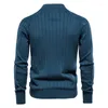 Maglioni maschili uomini di alta qualità uomini pullover maglione cardigans maschio color solido colore business cimoper zitting casual