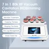 7 In 1 Slimming Machine Vacuum 80k Cavitation Lipo Laser Radio Frequency Rf Liposuction Fat Ultrasonic Body Shaping device Skin Firming System Sculpting muscle