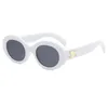 Designer kleine ovale Frauen Sonnenbrille Rahmen Mode Ellipse Brillen Steampunk Driving Party Shades