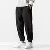 Män s byxor män kvinnor lång höst och vinter sport mode mens casual fleece sweatpants mjuk sport jogging 230814