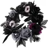 Decorative Flowers Halloween Fake Wreath Rose Theme Party Supply Plastic Prime Supplies Pography Prop