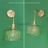 ウォールランプnoridcハンギングベッドサイドランプウォールランプホームベッドルーム装飾レディングマウントモダンな調整可能なLED Sconce Wall Lights Glass HKD230814