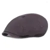 2023 New Beret Hat Men Winter Autumn Warm Golf Sports Hats Peaked Painter Caps