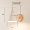 壁のランプPhyval Nordic Wooden Wall Lights Switch Bedroom Bedside Wall Lamp for Kitchen Restaurant Modern Walloon Sconces HKD230814