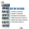 Esche esca mosche da pesca a mosca set 12 pezzi Mosquito FLASSA INSETTO REAListic Insect per il kit di trota Flyfishing 220302 Delivery Delivery Spor Dhwlg