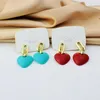 Stud Earrings 2023 Acrylic Red Blue Green Yellow Female Japanese And Korean Minority Design