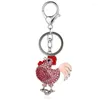 Keechhains Gywyn2023 L'ultima borsa per la donna del tieyring della catena chiave per la signora Regalo adorabile ciondolo del gallo adorabile.