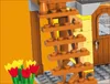 Block Harvester Village Market Model Building Blocks Hästvagn Farmer Figures Animal Architecture Set Construction Toys R230814