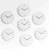 Wall Clocks Creative Minimalist White Wood Modern Nordic Clock Kitchen Large Mute Home Watches C5T065