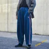 Pantaloni da uomo gamba a gamba Ago per i pantaloni della tuta da uomo 1: 1 ricamo a farfalla oversize a strisce per i pantaloni da slittamento