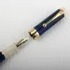 Fountain Pens Luxury Quality Jinhao 100 Galaxy Blue Harts Color School Supplies Studentkontor Stationär M NIB Pen 230814