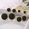 Stud Stainless Steel Earrings Trend Korean Fashion Aesthetic Round For Women Jewelry Party Girls Gifts 230814