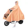 Raincoats Raincoat Electric Battery Car Special Male and Female Motorcycle Bicycle PVC Color Fashion Raincoat Female Adult Rain Poncho 230812