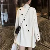 Женские костюмы Blazers Lanmrem Women Blazers Coat Korean Version Design Sense Loose Fit Jacket Fashion осень 2P9520 230812