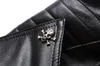 Herrjackor Mens Läder Högkvalitativ klassisk motorcykeljacka Male Plus Faux Leather Jacket Men Spring Drop 230814