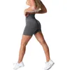 Kvinnors shorts nvgtn scrunch sömlösa shorts spandex shorts kvinna fitness elastisk andningsbar höftlyftande fritidsport som kör 230814