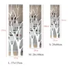 Wall Stickers 3D Mirror Wall Sticker Tree Acrylic Decal DIY Art Mirror Surface Wall Sticker for TV Background Home Living Room Bedroom Decor 230812