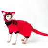 Cat Costumes Chinese Style Clothes For Hairless Sphinx Devon Four-legged Rex Conis Kitten Outfits Sphynx