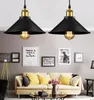 Pendant Lamps Iron Art Black Vintage Matte Ceiling Chandelier Room Industrial Home Decoration E27 For Kitchen Bedroom Restaurant